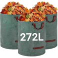 thumbnail image 1 of 3Pack Heavy Duty Yard Waste Bags - 272L Reusable Garden Bags with Handles - Industrial Fabric for Leaves Waste Debris - Waterproof Garden Waste Bags, 1 of 5