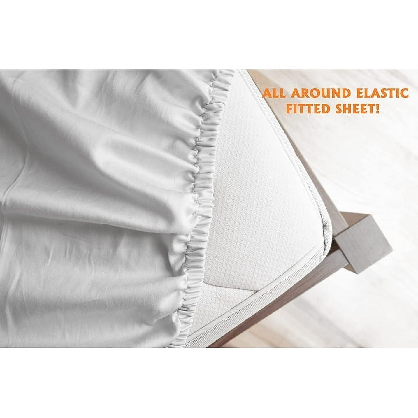 Fitted Sheet ! - Set of 6 1500 Series Fitted Sheet, King Size, Aqua