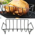 thumbnail image 1 of Ribs Roasting Stand, Rib Rack All Round Air Circulation Iron Healthy Non Slip Widely Used Easy To Clean  For Picnic, 1 of 8