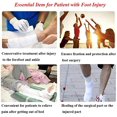thumbnail image 4 of Cast Shoe Foot Fracture Support Open Toe Plaster Cast Boot Post Op Shoe Toe Valgus Surgical Fixed Gypsum Shoe Walking Boot for Foot Injuries Stable Ankle Joints Postoperative Recovery Pain Relief(L), 4 of 7
