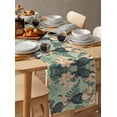thumbnail image 6 of Summer Parrot Table Runner 72 Inches, Tropical Bloom Pink Flower Palm Leaf Bed Runner Dresser Scarves Tabletop for Indoor Outdoor Parties/Ceremony/Banquet, 13" x 72", 6 of 8