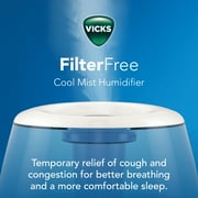 Vicks Filter-Free Cool Mist Humidifier, V4600, White