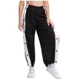 thumbnail image 2 of TiaoBug Kids Boys Sport Pants Sweatpants Jogger Athletic Casual Pants With Pockets Black 3-4, 2 of 7