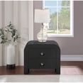 Meridian Furniture Artisto Solid Wood Black Nightstand with Gold ...