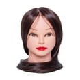 thumbnail image 3 of Cabeza de Maniquí Entrenamiento de Peinado Del Cabello Adorno de Fibra Sintética Maniquí Cosmético Modelo de Cabeza Maniquí de Cabeza para Peinar Prác Cabeza giratoria marrón Fernando Cabeza de maniquí, 3 of 8