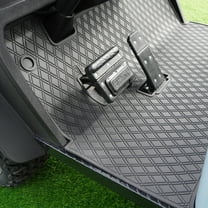 Xtreme Mats EZGO Golf Cart Mat, Full Coverage Golf Cart Floor Liner Mat - Only Fits EZGO TXT (1994 ), Express S4 (2012-2020), Valor, & Workhorse - All Black