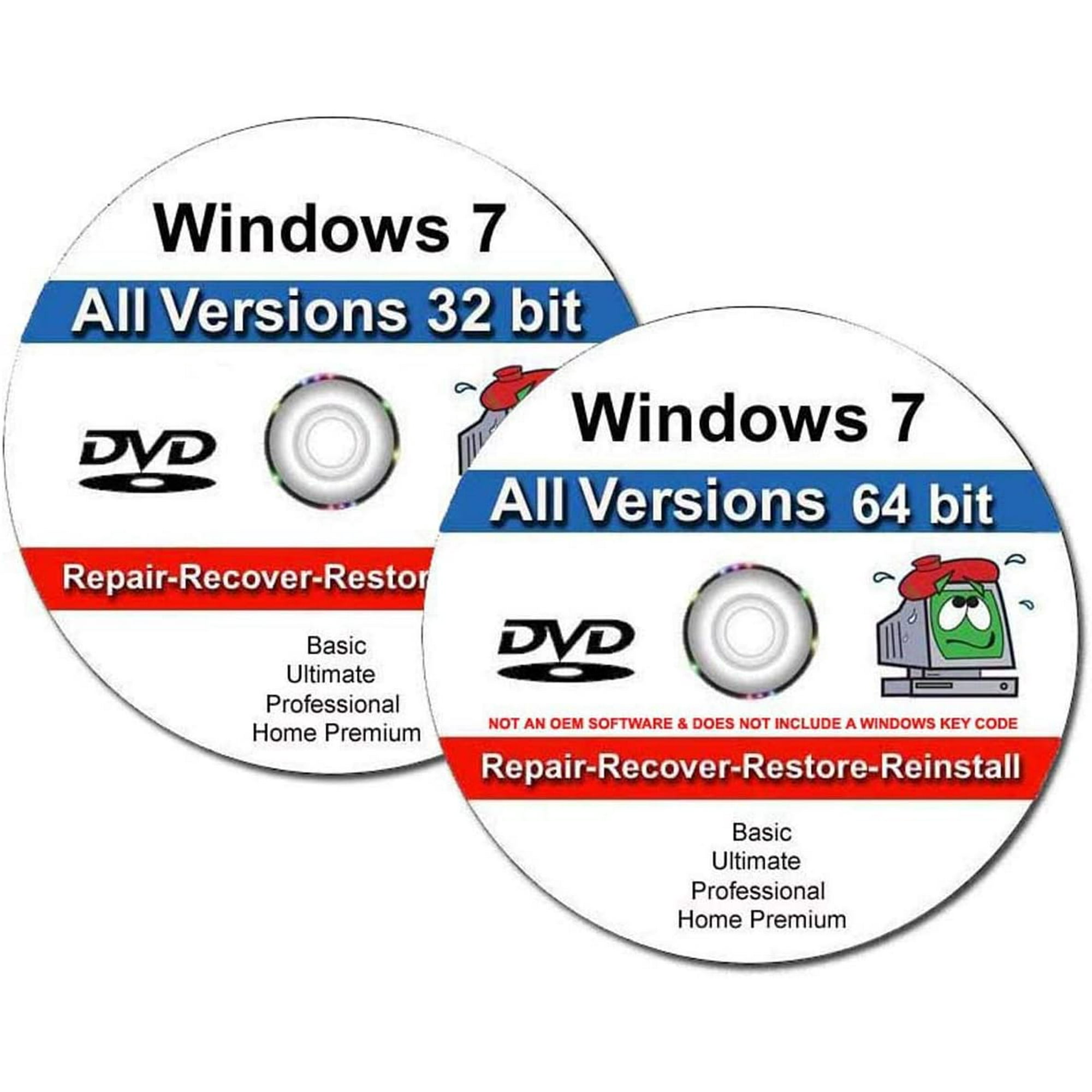 Windows 7 All Versions, Professional, Premium, Ultimate, Basic