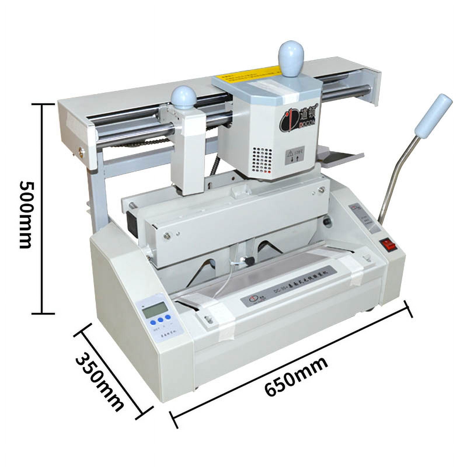 DC-30 Desktop Hot Melt Glue Binding Machine Comb Glue Book Binder Machine Booklet Maker ,Easy to Operate