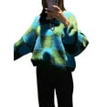 thumbnail image 2 of Kiapeise Women Oversized Sweater Long Sleeve Graphic Print Vintage Knitted Sweater Pullover Kawaii Preppy Grunge Knitwear, 2 of 9