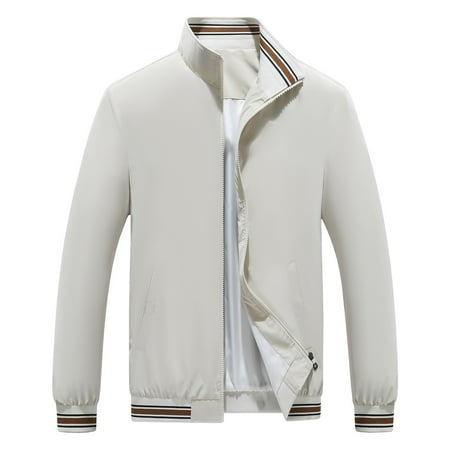 PuLe Jackets for Men Men s Solid Color Lapel Thin Casual Large Size Jacket Long Sleeve Coat