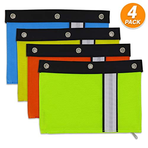 Emraw Bright Color Pencil Pouch 3Ring Binder Pencil Case with Zipper