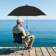 thumbnail image 6 of Sktrjpolfis Chair Umbrella with Clamp, 360° Adjustable Beach Umbrella, 83cm Diameter, UV Protection Rainproof Outdoor Umbrella, 6 of 6