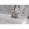 thumbnail image 2 of Kingston Brass FB7628CML Manhattan Double-Handle 4" Centerset Bathroom Faucet with Pop-Up Drain, Brushed Nickel, 2 of 7