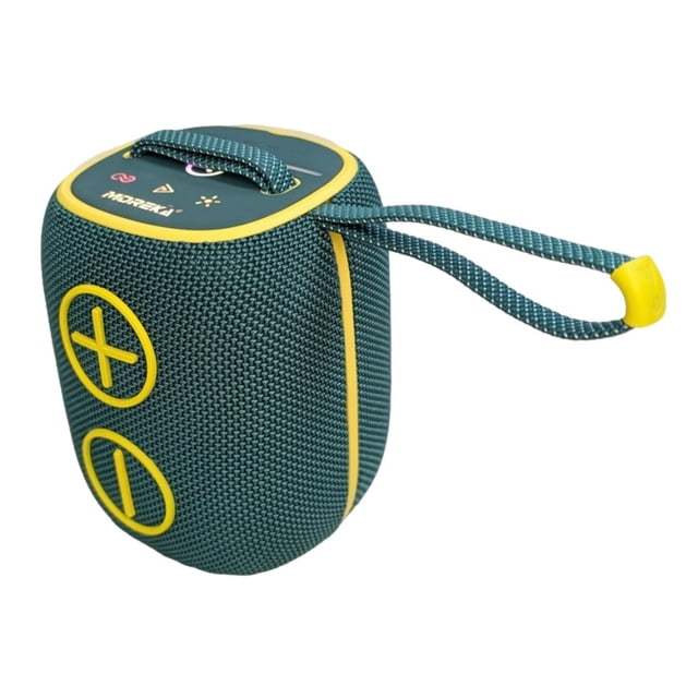 Bocina Bluetooth Moreka 426 10W 2400mAh TF Card Radio FM Resistente al agua IPX6 Verde