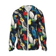 thumbnail image 1 of Fotbe Parrot Chaqueta con Protección Solar UPF 50+ para Hombre y Mujer, Camisa con Capucha y Bolsillos-XX-Large, 1 of 7