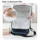 thumbnail image 5 of Speravity Fiambrera portátil, bolsa de tela Oxford, papel de aluminio, enfriador de alimentos, impermeable, aislado, para viajes, Picnic, almacenamiento, Artesanía Gris oscuro Speravity TO010314-03B, 5 of 6