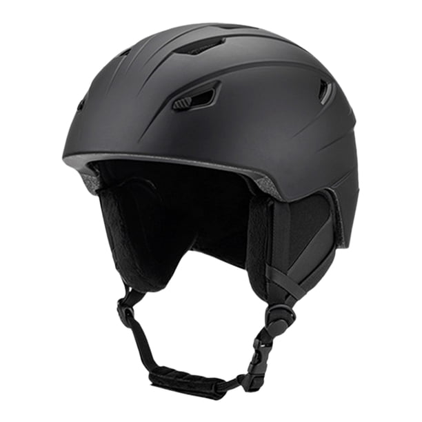 Casco Cascos de nieve moldeados integralmente 14 ventilaciones Esquí para hombres y mujeres (L) Negro