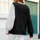 thumbnail image 4 of Suéteres Para Mujer Otoño Invierno Suéter de Punto Manga Larga Cuello Redondo Sólido Amor Estampado Manga Larga Suéter Informal Top Odeerbi  ODB175506, 4 of 8