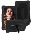 thumbnail image 1 of SOATUTO For Orbic Tab 8 inch Heavy Duty Case with Shoulder Strap Kickstand Soft Silicone Hard Back Hybrid Armor Protective Cover for 8" Orbic Tab 8 5G Verizon / Orbic Tab 8 5G UW 8 inch - Black+Black, 1 of 6
