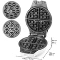 thumbnail image 2 of 3-in-1 Belgian Waffle Maker with Removable Plates, Non-Stick  Donut & Cake   for Home Kitchen, 2 of 7