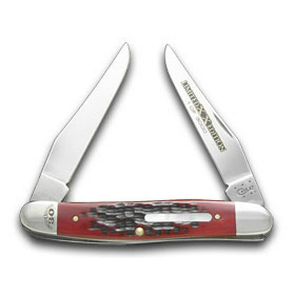 Case xx Limited Edition Brick Red Bone Muskrat Stainless 1/3000 Pocket