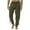 Army Green, variant on Men's Casual Skinny Pants with Straps, Solid Color Trousers for Drama Performances, Stage Shows, Theatrical Events and Fashionable Costume Wear,White,L