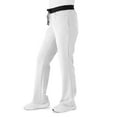 thumbnail image 3 of ave. Coastal Women's Seven Pocket Bootcut Scrub Pant in White, XXS, 3 of 6