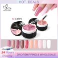 thumbnail image 2 of Gel de extensión de uñas de gelatina de 15ml, cristal transparente rosa, calcetín de construcción rápida, barniz de fototerapia LED UV, esmalte de Gel para decoración de uñas TSLM1 Tan Jianjun unisex, 2 of 2