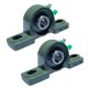 thumbnail image 1 of Paquete de 2 rodamientos de chumacera UCP202-10 - Rodamientos de chumacera montados de 5/8" Base sólida de hierro fundido - Autoalineación, 1 of 5