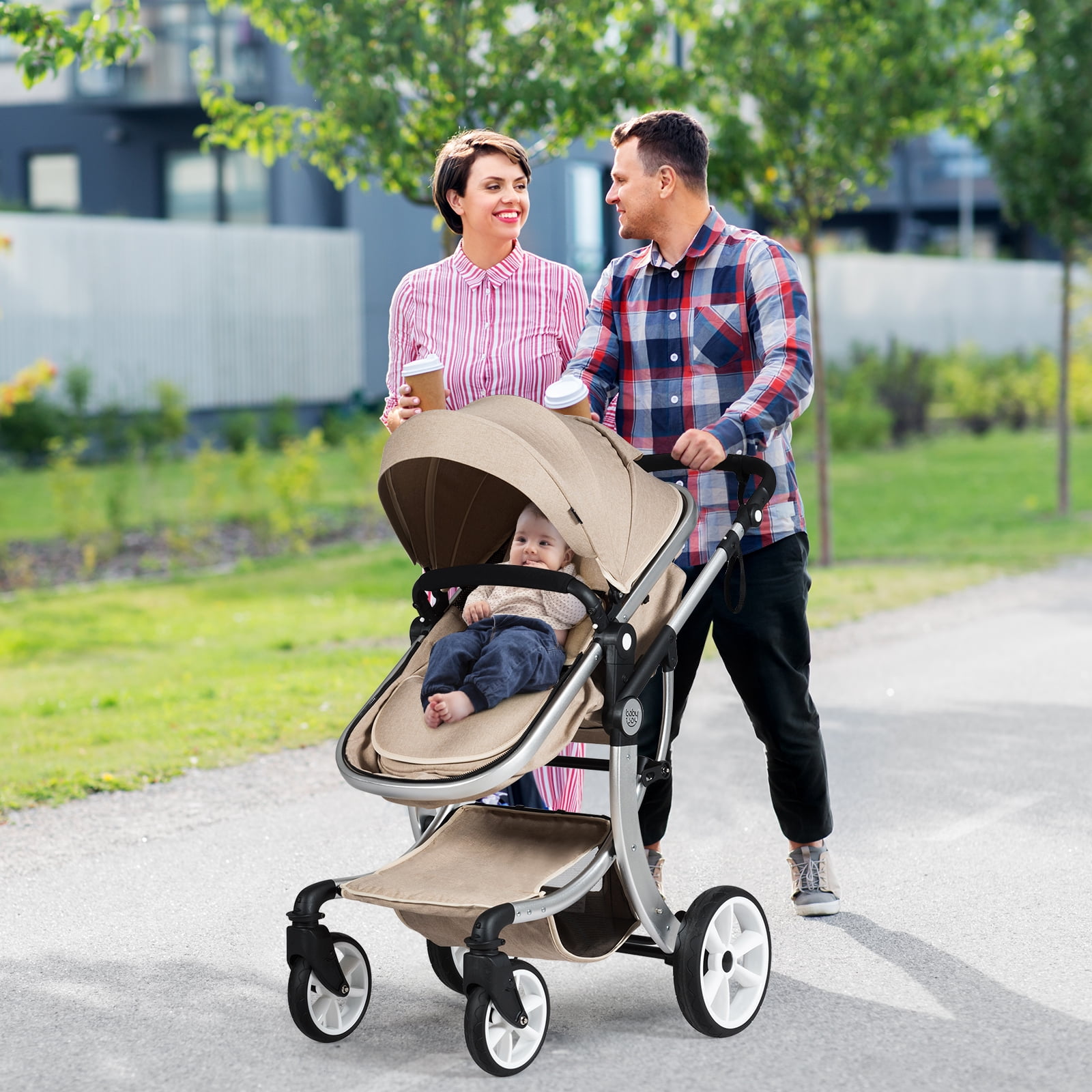 2020 New 2 in 1 Infant Travel Pram High-Grade Baby Stroller High