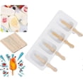 thumbnail image 1 of 1 Pack Silicone Popsicle Ice Cream Mold Popsicle Popsicle Mold Handmade Popsicle Maker BPA Free Reusable Frozen Dessert Cake Sticks Home Kitchen Tools, 1 of 5