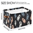 thumbnail image 3 of Ryvnso Cute Cartoon Ghosts Storage Basket Large Bin Foldable Boxes Toys Organizer 14.2x10.2x8.3in 1 PC, 3 of 8