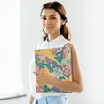 thumbnail image 6 of FORMRS 3 Ring Binder with Pockets 1.5" D-Rings Clip Board 200 Sheets Capacity, Yellow Floral Wave, 6 of 8