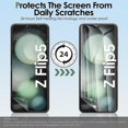 thumbnail image 2 of Suitable for Samsung Galaxy Z Flip 5 screen protector, HD full coverage outer screen + inner screen Tpu soft film + back cover flexible screen protector, 2 of 5