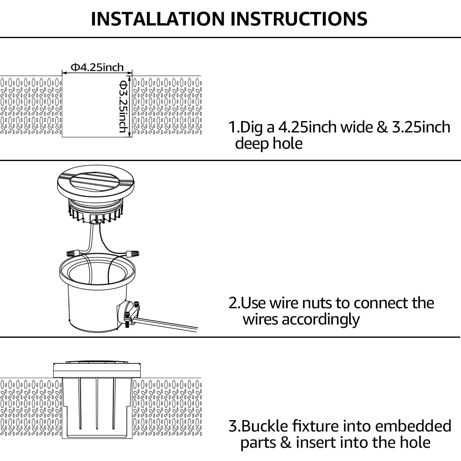 24 Pack Commercial Grade LED In-Ground Well Lights with Anti-Glare Grille, 6W Low Voltage Landscape Lighting for Resort, Park, IP67 Waterproof, 3000K Warm White, Oil Rubbed Bronze