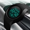 thumbnail image 4 of SKMEI SKMEI Student 5ATM Waterproof Multifunctional Sport Digital Watch with Night Light Feature - Black Color, Durable Resin & PU Design, Perfect for Active Young Men, 4 of 4