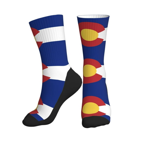 Men Women Colorado Funny Novelty Mid-Crew Socks