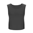 thumbnail image 4 of cocolona Womens Summer Workout Tank Tops Crew Neck Sleeveless Gym Running Yoga Sports Shirts S-2XL, 4 of 6
