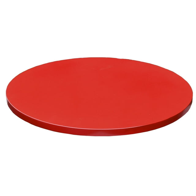 Charola Giratoria de madera, Lazy susan 38 cm Rojo Hogare Charola Giratoria de madera