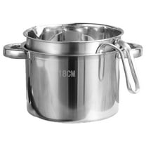 OUNONA 1 Set Stainless Steel Double Boiler Pot for Melting Cheese and Butter Kitchen Essential
