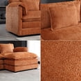 thumbnail image 3 of Modular Cloud Sofa With L-Shape  Sectional Sofa With Removeable Ottoman,Orange, 3 of 7