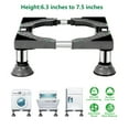 thumbnail image 1 of Jiarui Mini Soporte para Refrigerador de 7,5" de Altura con Patas de Succión Mejoradas, Pedestal Portátil de Tamaño Ajustable para Lavadora, Refrigerador, Lavavajillas, Gris, 1 of 5