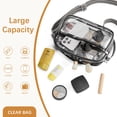 thumbnail image 4 of Bolsa transparente BOSTANTEN Stadium aprobada para mujeres, color negro, 4 of 7