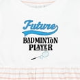 thumbnail image 4 of Inktastic Future Badminton Player Sports Girls Baby Dress, 4 of 5