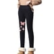 thumbnail image 3 of Gibobby Leggings Afelpados Leggings informales invierno para mujer, pantalones capri térmicos con cintura elástica, pantalones entrenamiento, pantalones estampados térmicos（Rosa， L), 3 of 5