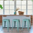 thumbnail image 2 of AmeriHome Loft Teal 24 in. Metal Bar Stool - 3 Piece, 2 of 6