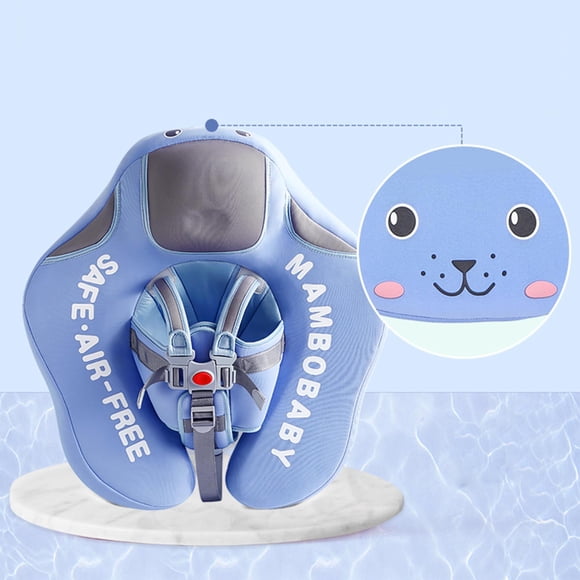 Entrenador de natación no inflable perfecl Juguetes para piscina Azul