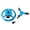 Blue, variant on YongCo Weatherproofed Plastics Sprinkler Device With 3 Arm Rotation Mechanism Ensuring 30% Water Conservation Efficiency