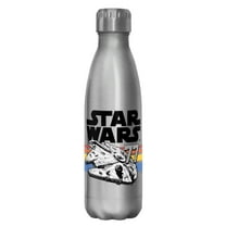 Star Wars Vintage Falcon Stripes Stainless Steel Water Bottle Stainless Steel 17 oz.