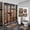 Garage Door, variant on 4PCS/Set Vintage Brown Western Texas Star Shower Curtain Sets, Black White Check Plaid Rustic Wooden Board Rural Country Farmhouse Bathroom Decor, Non-slip Bath Rug Mat Carpet, Berry Garland